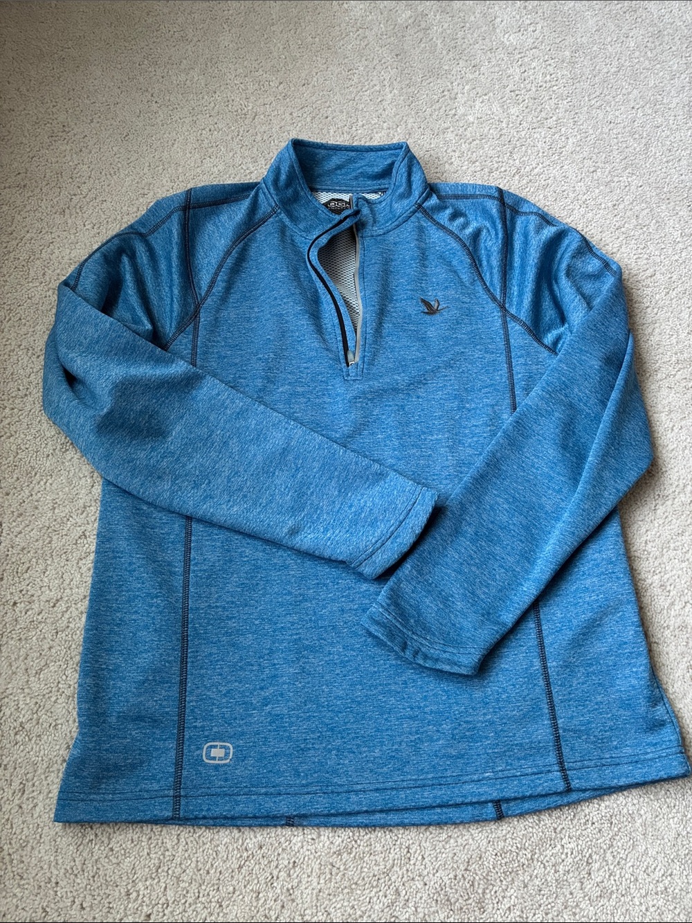 OGIO Endurance size L Blue Men’s Quarter-Zip Performance Pullover